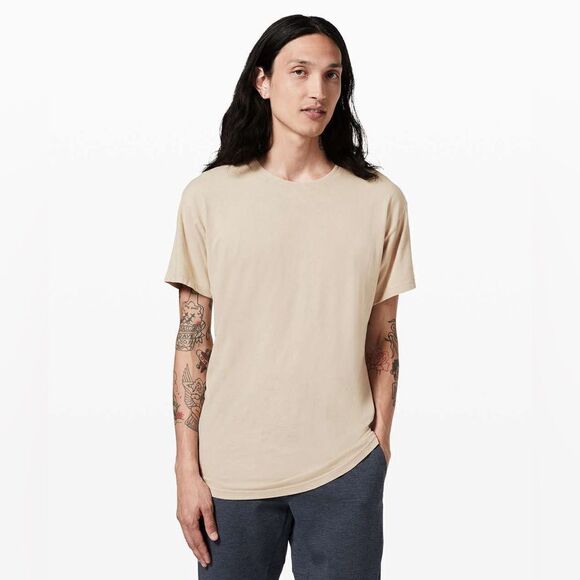 Lululemon Ashta Short Sleeve Tee Mojave Tan size 12 - Picture 1 of 4